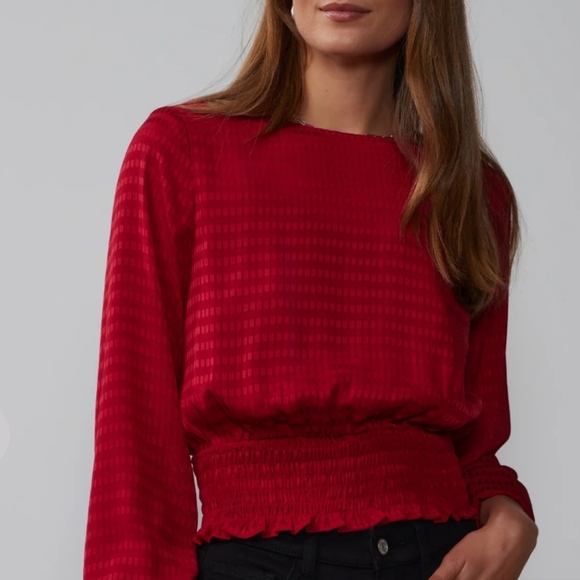 New York & Company Smocked Blouse NWT Size Small - Picture 1 of 2